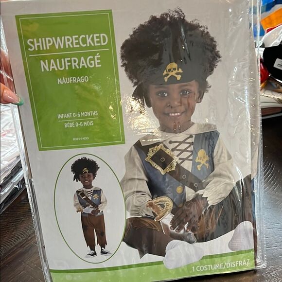 Shipwrecked Pirate Costume for Infants - Picture 1 of 3